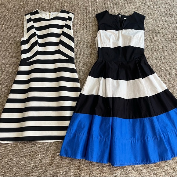 Pair of KATE SPADE Striped Dresses Size 4 - Picture 1 of 12